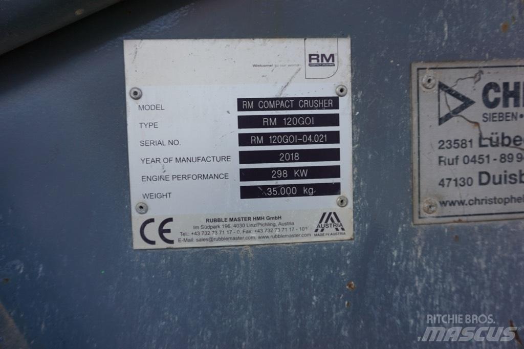 Rubble Master 120GO! Mobilūs smulkintuvai