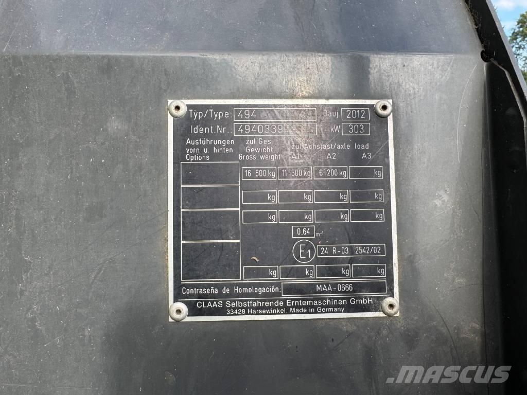 CLAAS Jaguar 930 Pašarų ruošimo technika