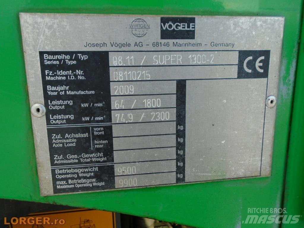 Vögele Super 1300-2 Asfalto klotuvai