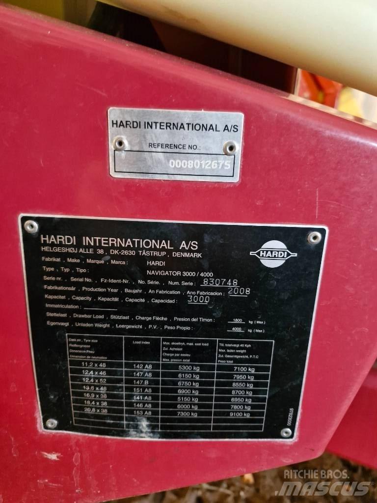 Hardi Navegator 3000 Prikabinami purkštuvai