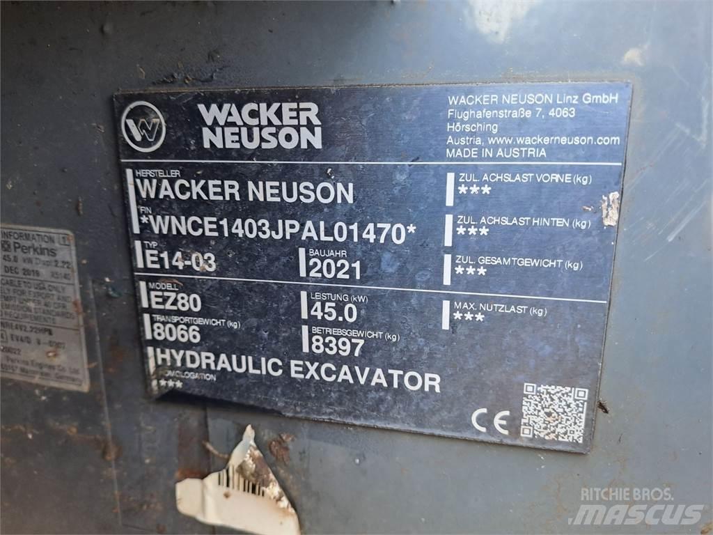 Wacker Neuson EZ80 Vikšriniai ekskavatoriai