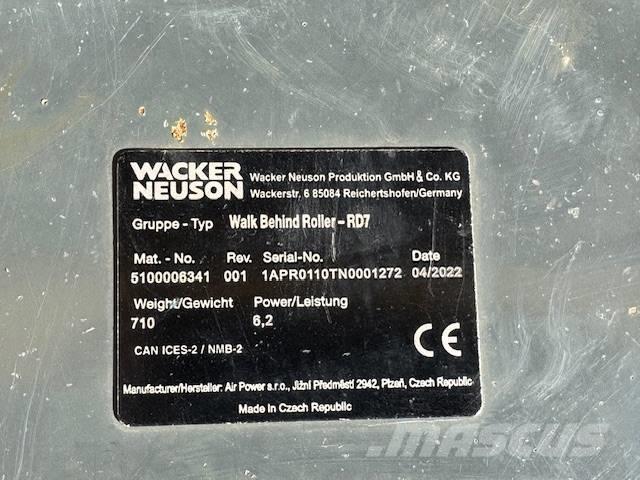 Wacker Neuson RD 7 Porinių būgnų volai