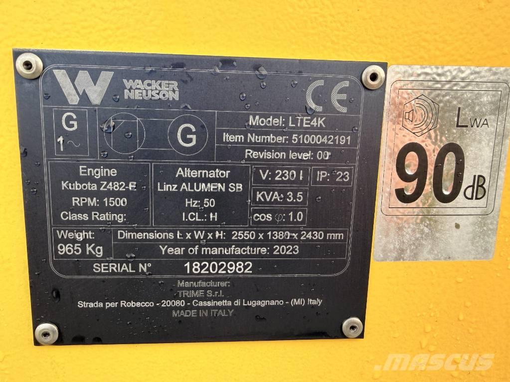 Wacker Neuson LTE4 K Apšvietimo bokšteliai