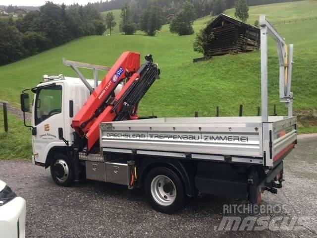 Isuzu N2 mit HMF 910 Automobiliniai kranai