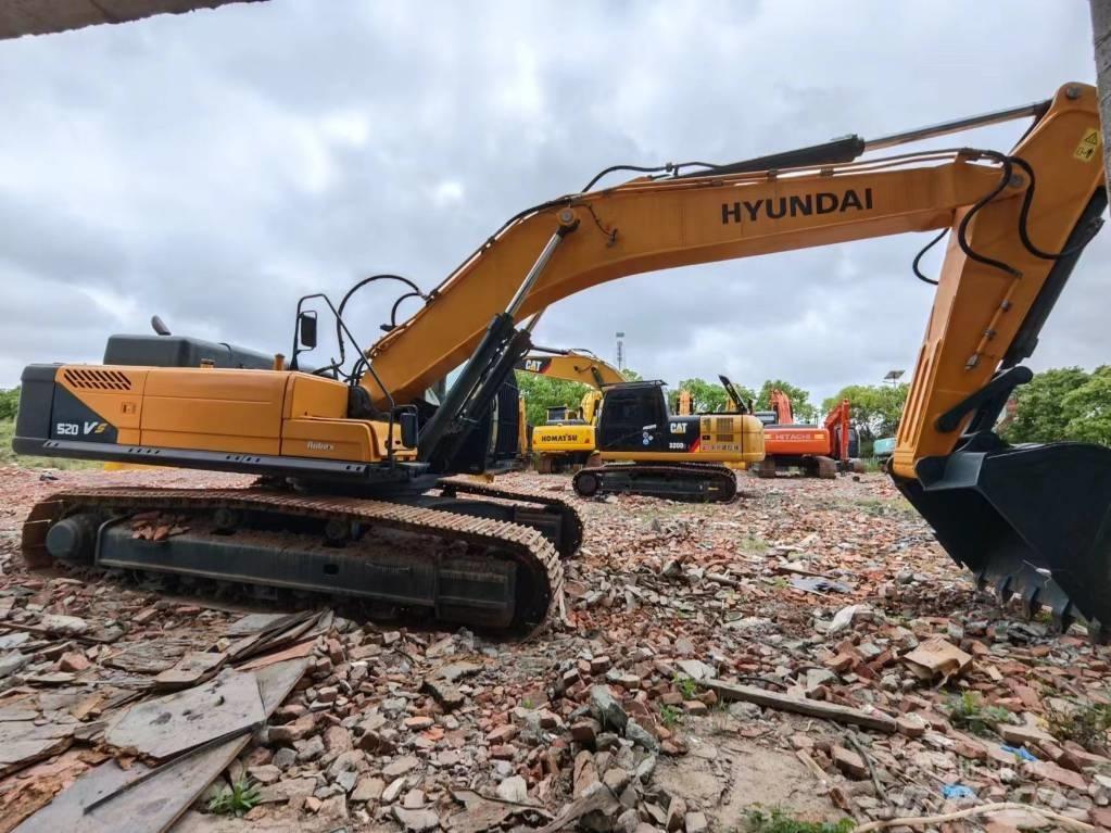 Hyundai Robex 520 VS Vikšriniai ekskavatoriai