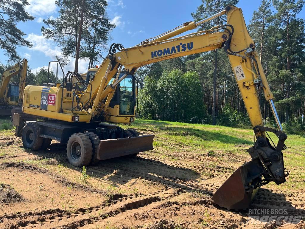 Komatsu PW 160-7 Ratiniai ekskavatoriai