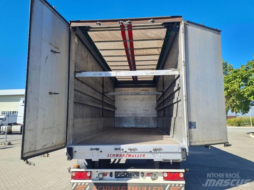 Schwarzmüller 7.4m Priekabos su tentu