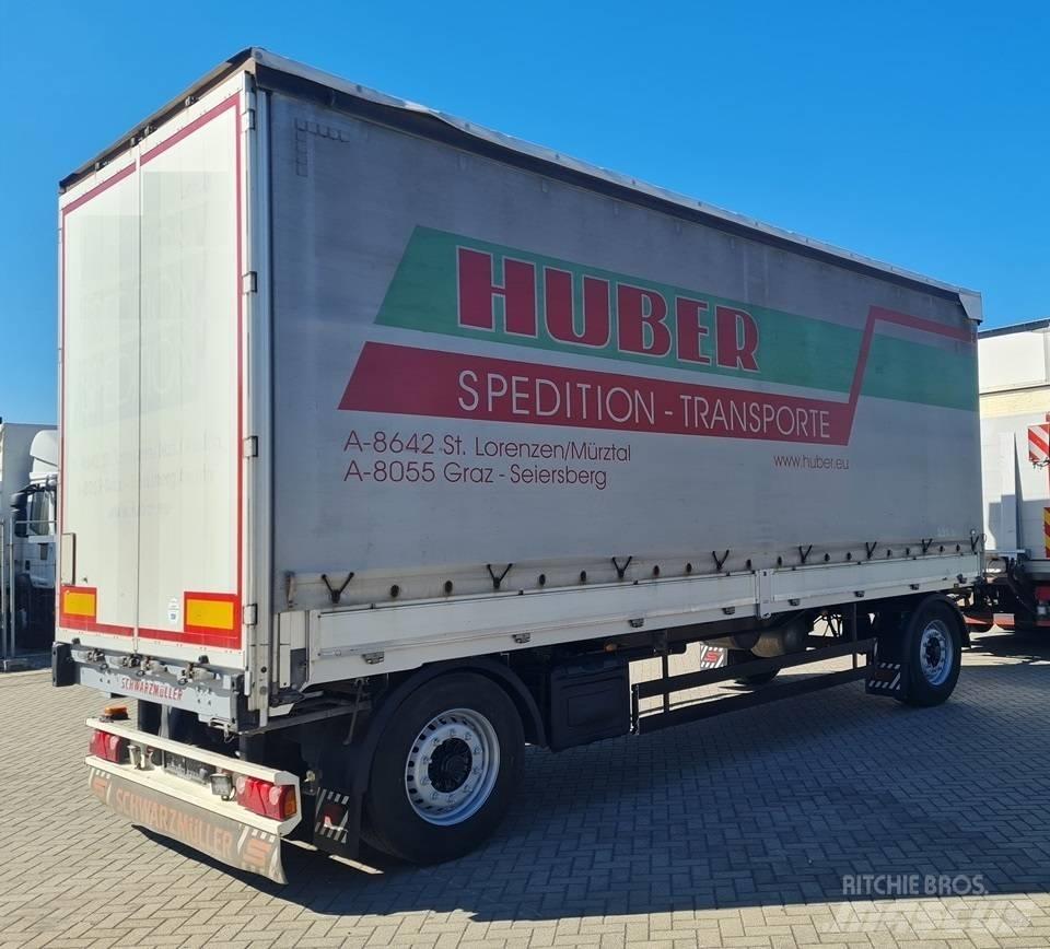Schwarzmüller 7.4m Priekabos su tentu