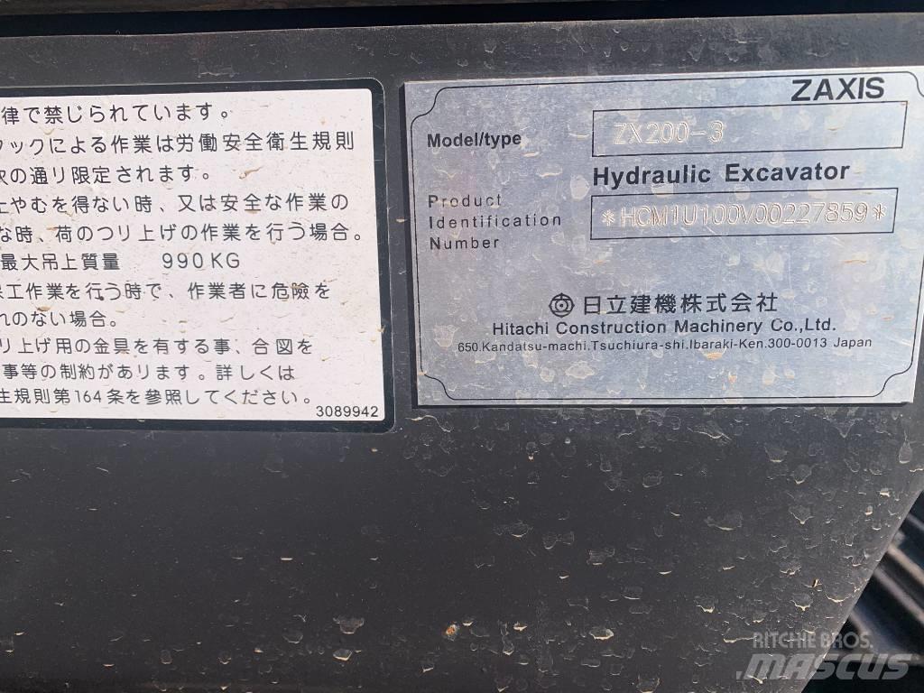Hitachi Zaxis 200 LC Vikšriniai ekskavatoriai