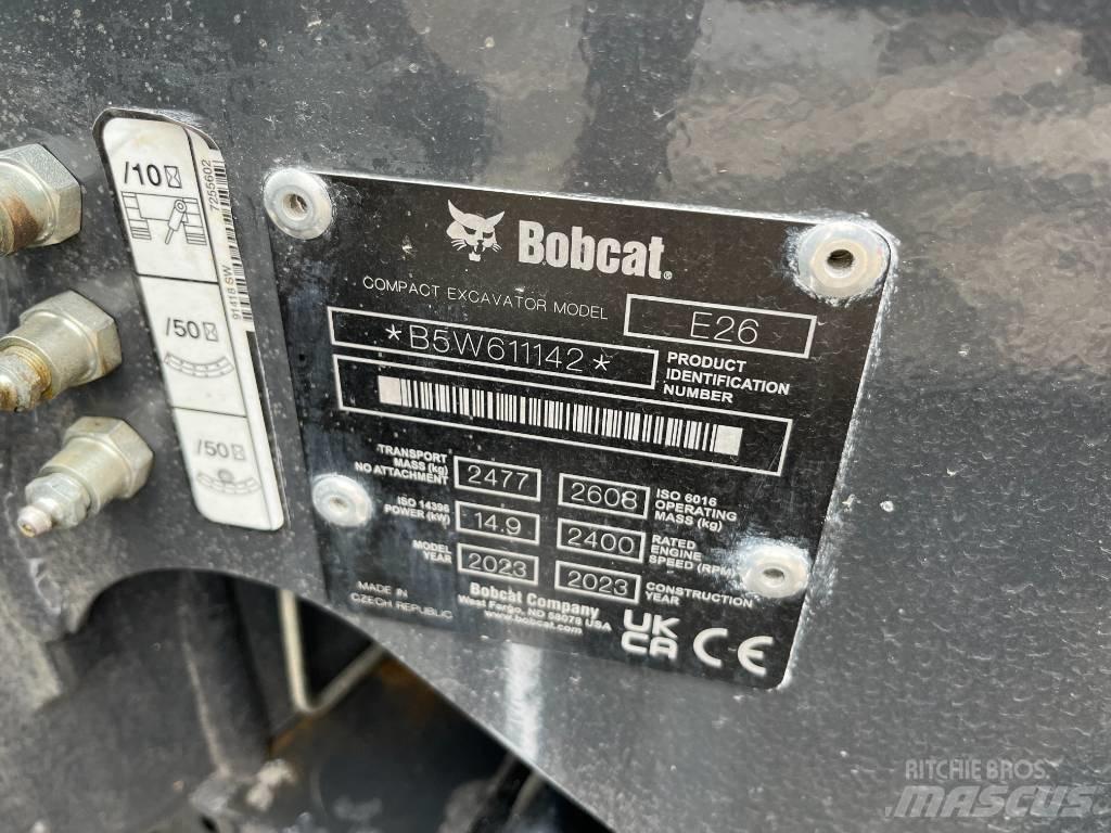 Bobcat E 26 Mini ekskavatoriai < 7 t