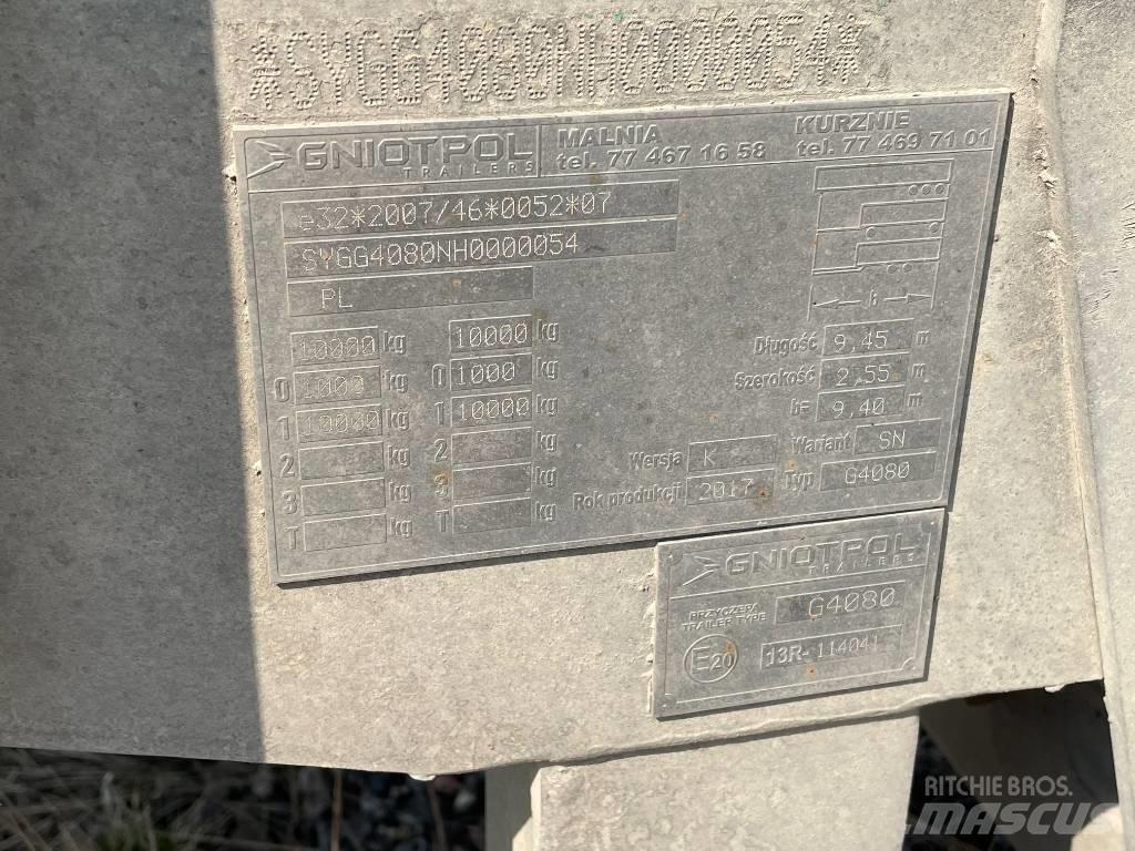 Gniotpol G4080 Priekabos su tentu