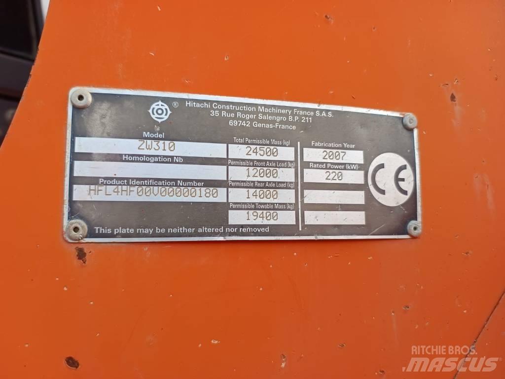 Hitachi ZW 310 Naudoti ratiniai krautuvai