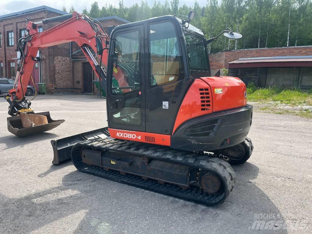 Kubota KX 080-4 Vidutinės galios ekskavatoriai 7-12 t