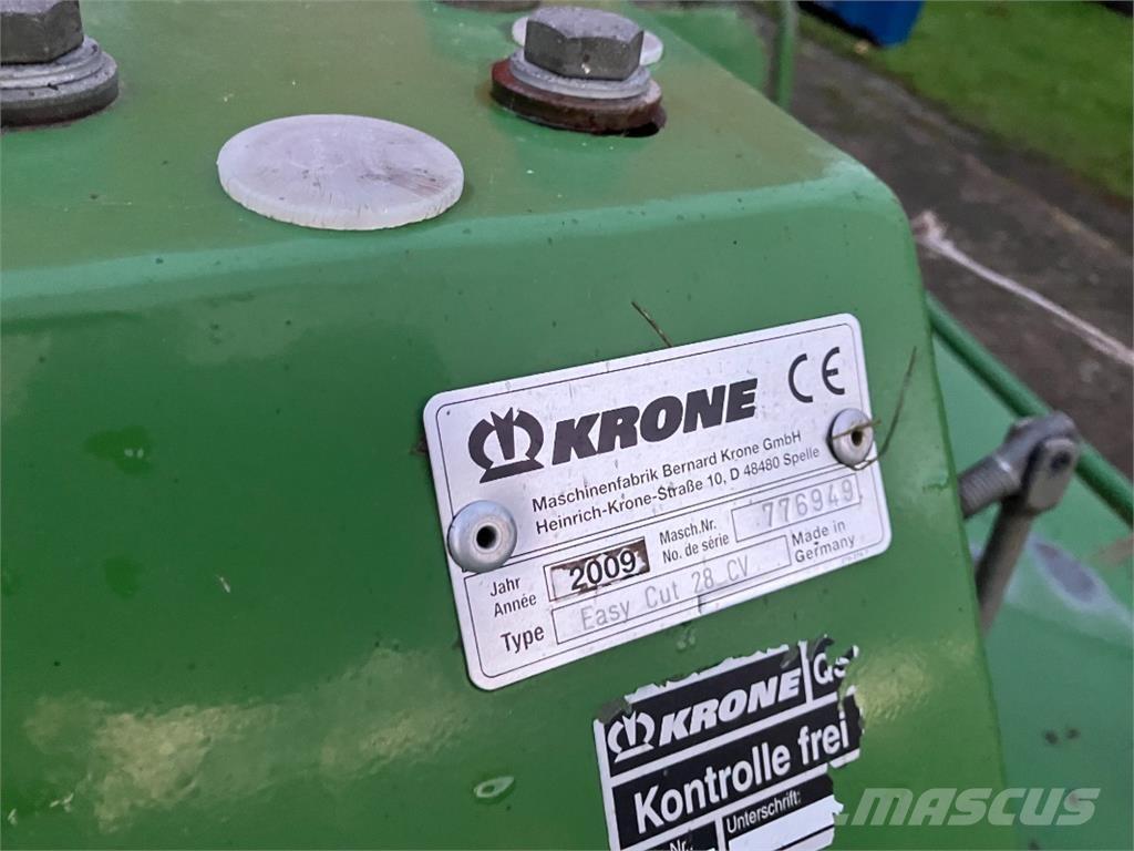 Krone EasyCut 28CV Formuojančios žoliapjovės