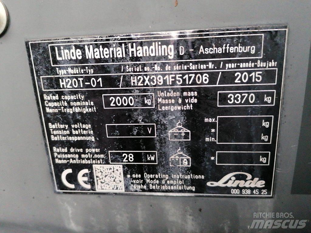 Linde H20T-01 LPG (dujiniai) krautuvai