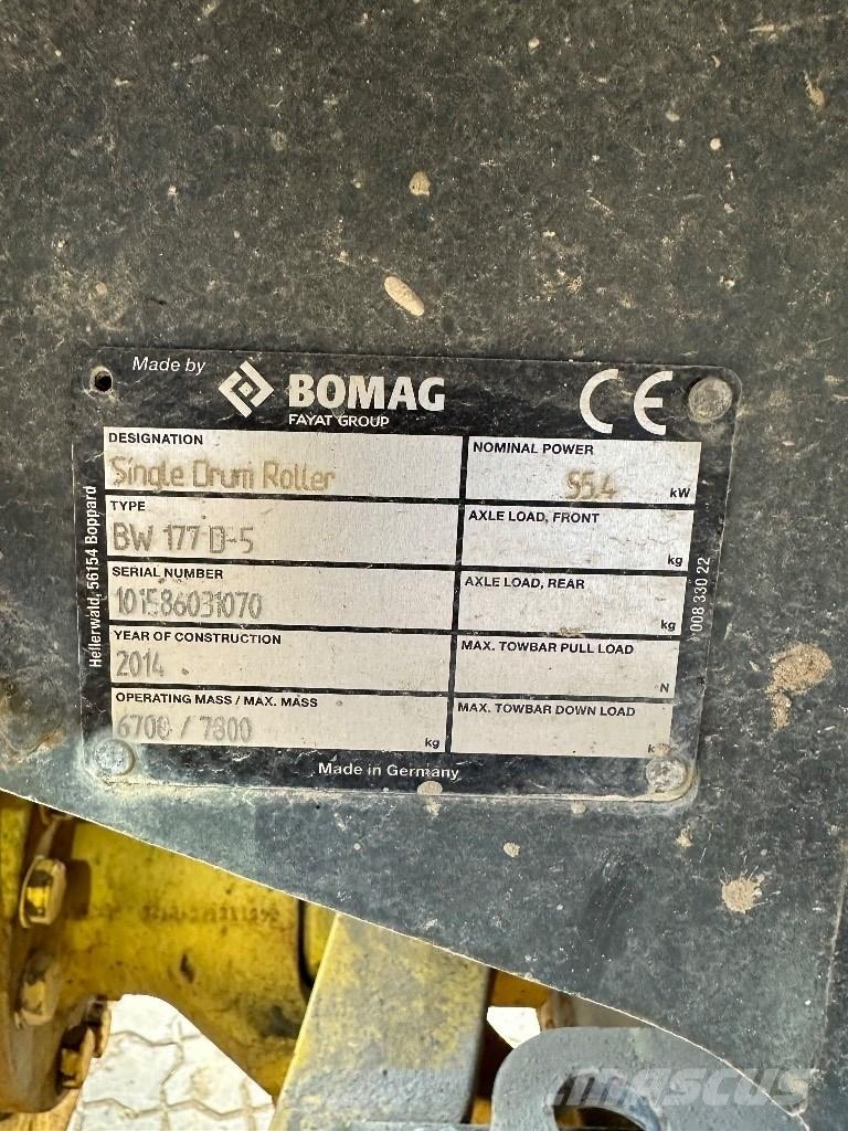 Bomag BW 177 D-5 Gruntiniai volai