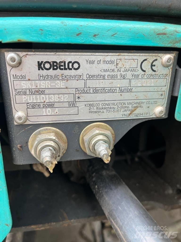Kobelco SK 17 SR-3E Mini ekskavatoriai < 7 t