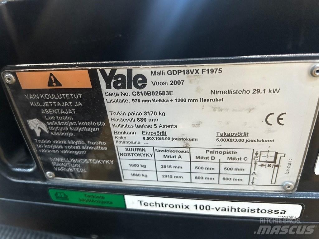 Yale GDP18VX Dyzeliniai krautuvai
