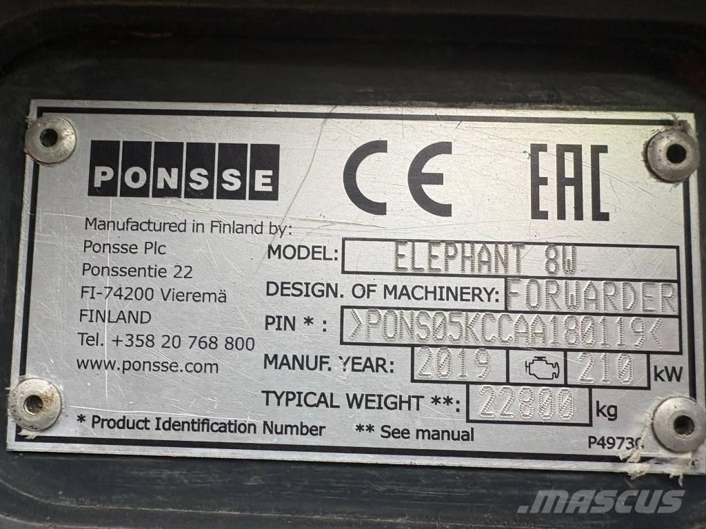 Ponsse Elephant Naudoti miškovežiai (Forvarderiai)