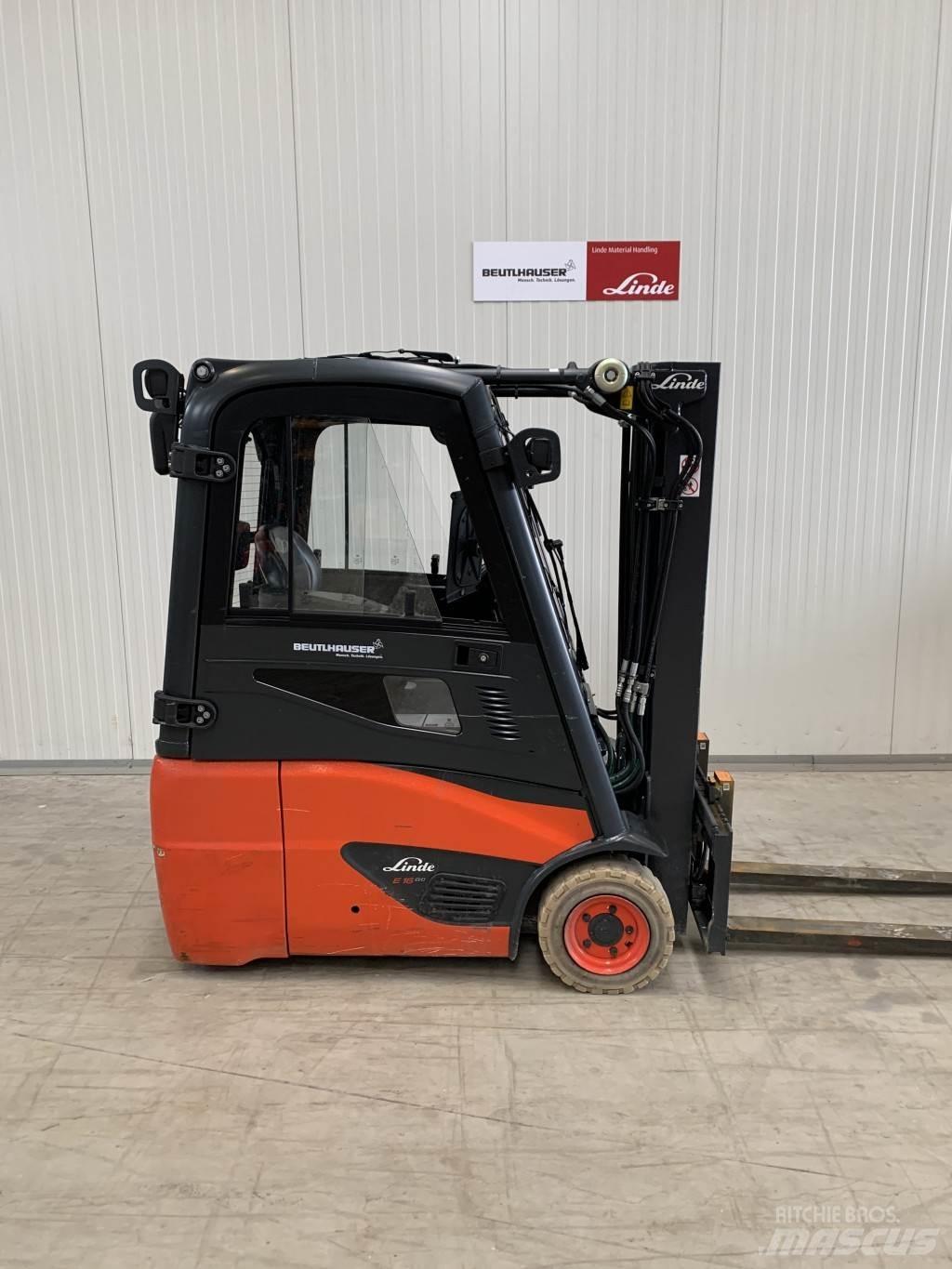 Linde E16C Elektriniai šakiniai krautuvai