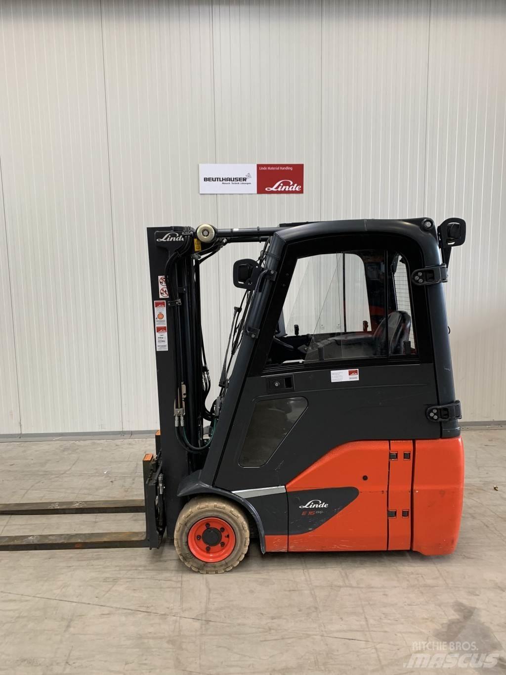 Linde E16C Elektriniai šakiniai krautuvai