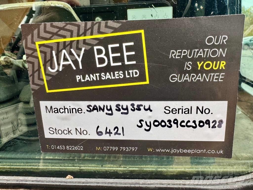 Sany SY 35 U Mini ekskavatoriai < 7 t