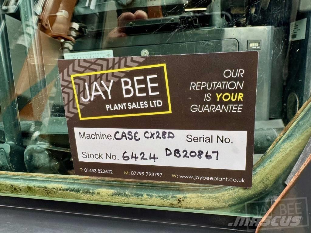 CASE CX28D Mini ekskavatoriai < 7 t