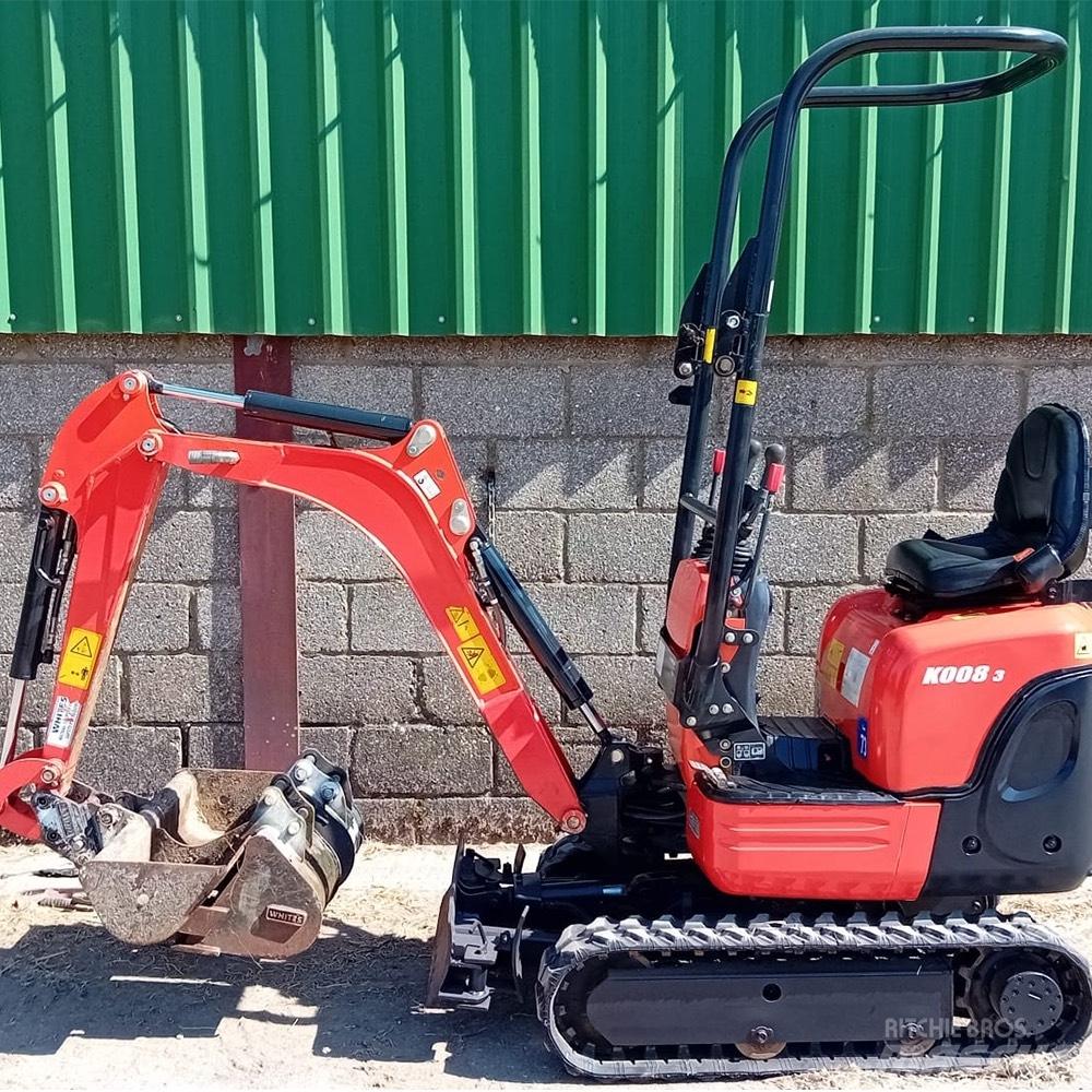 Kubota K008-3 Mini ekskavatoriai < 7 t