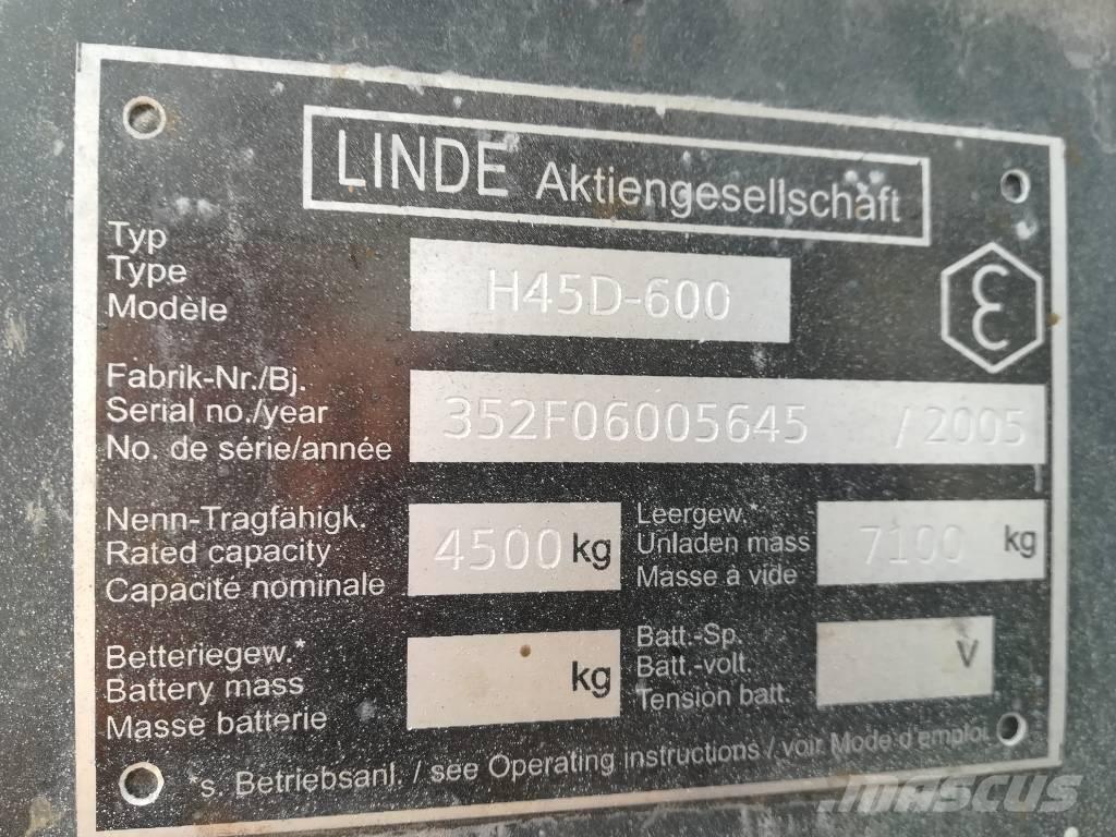 Linde H 45 D 600 Dyzeliniai krautuvai