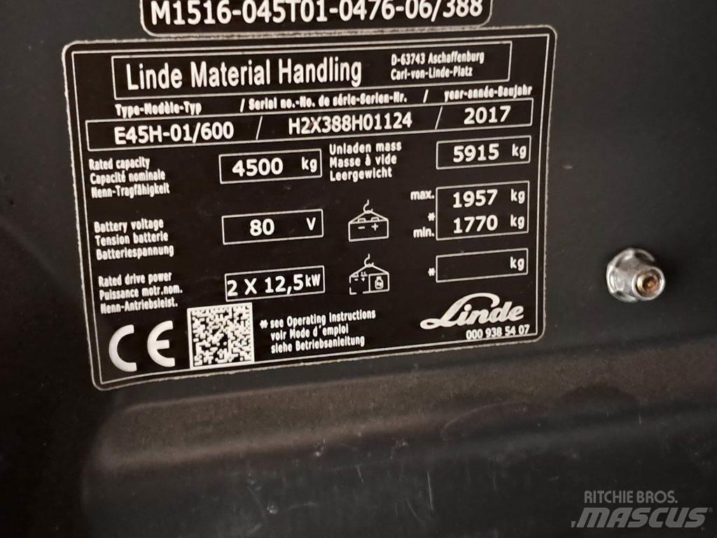 Linde E45H-01/600 Elektriniai šakiniai krautuvai