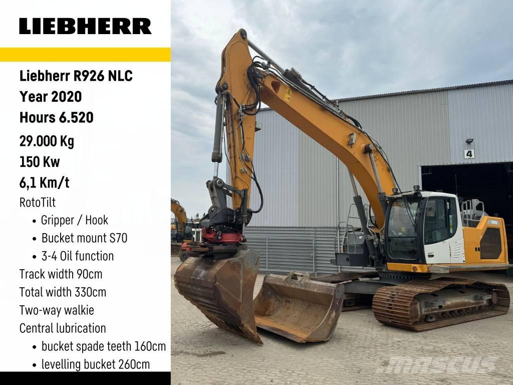 Liebherr R926 Vikšriniai ekskavatoriai