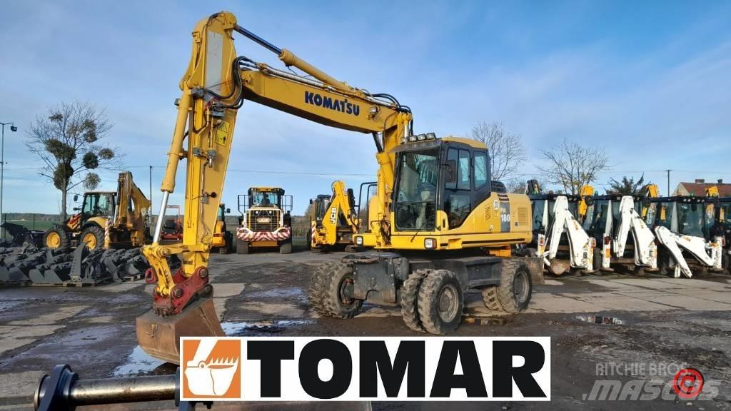 Komatsu PW 180-7 Ratiniai ekskavatoriai