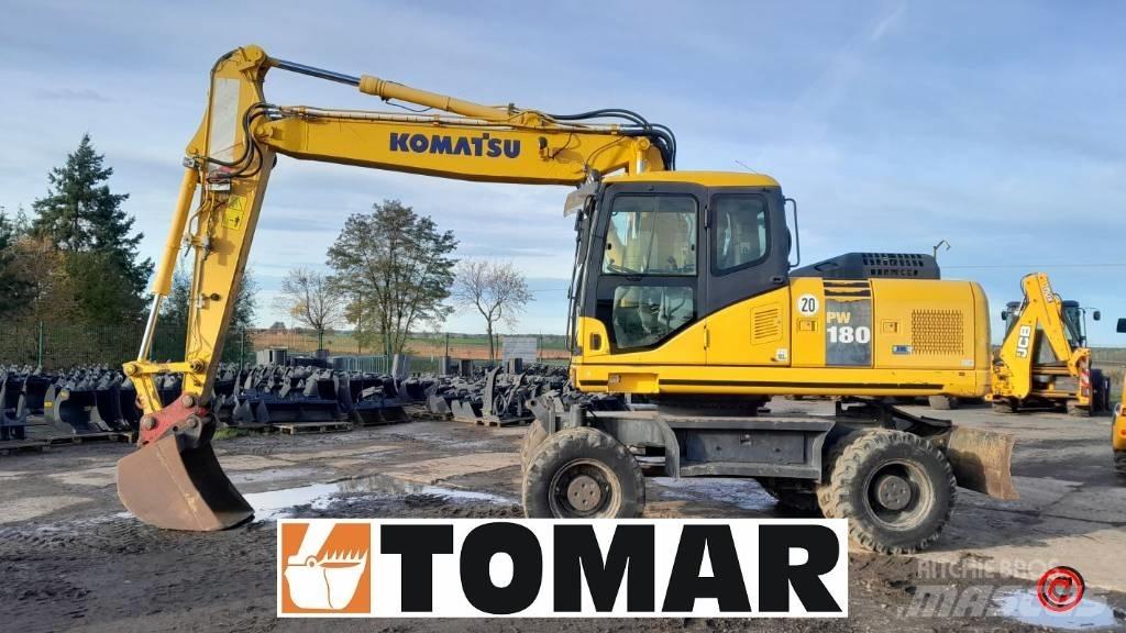 Komatsu PW 180-7 Ratiniai ekskavatoriai