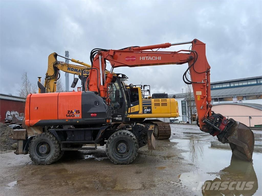 Hitachi ZX140W Ratiniai ekskavatoriai
