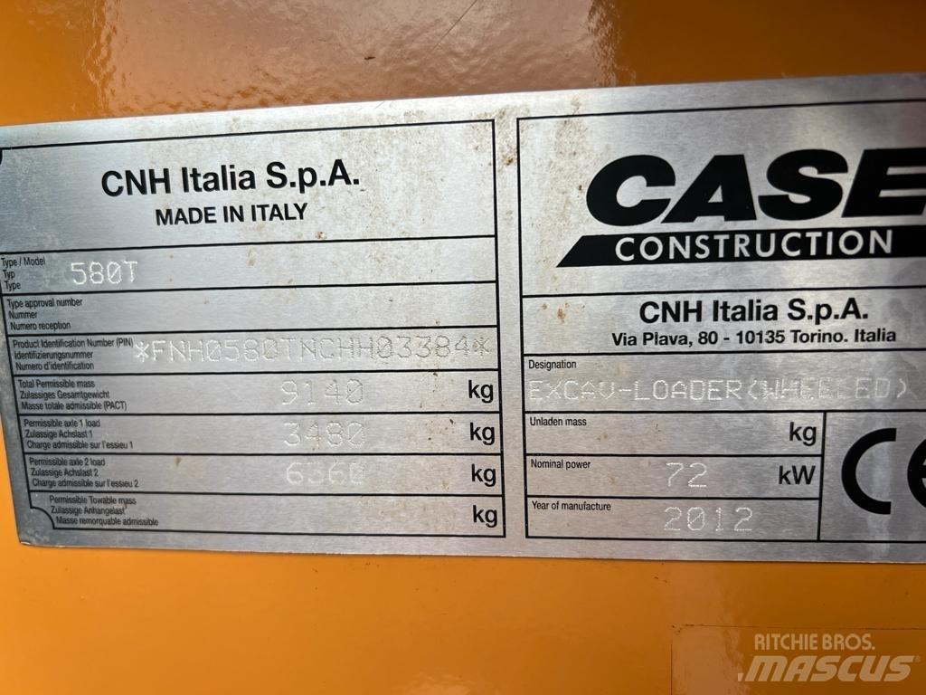 CASE 580 T Ekskavatoriniai krautuvai