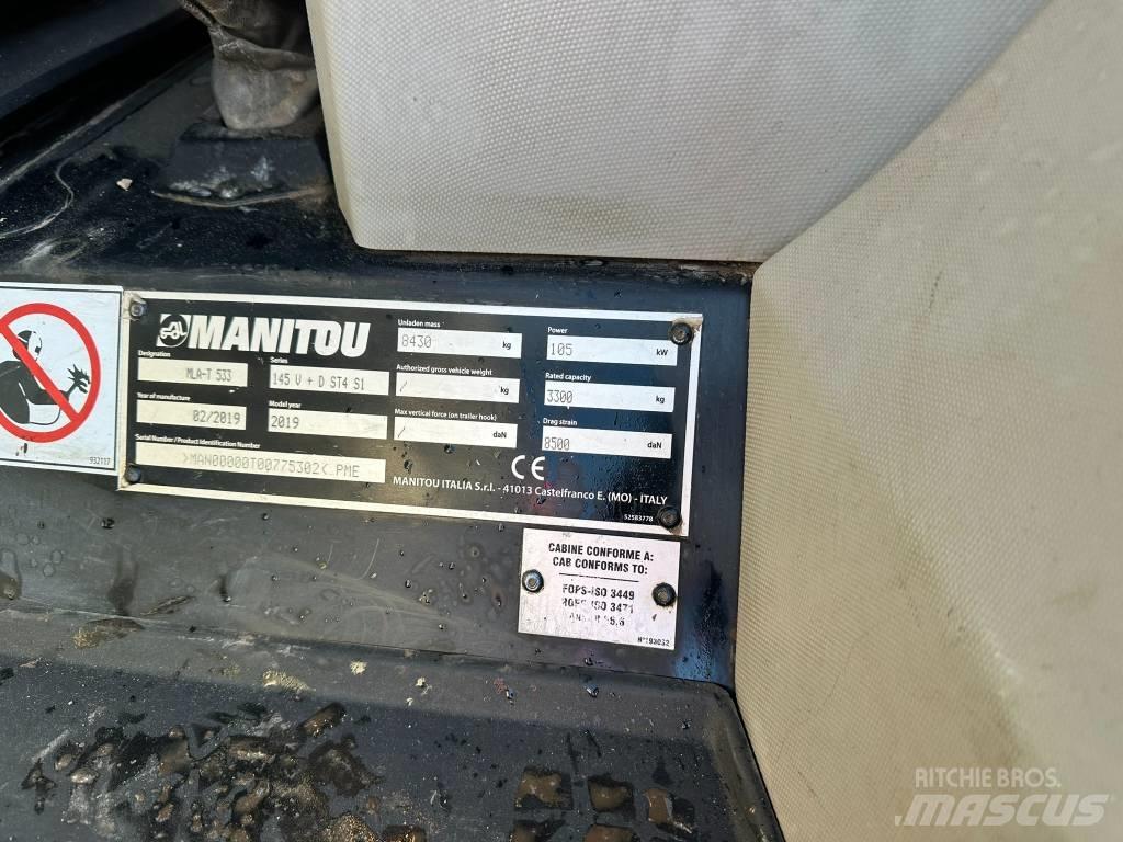 Manitou MLA 533 Teleskopiniai krautuvai žemės ūkiui