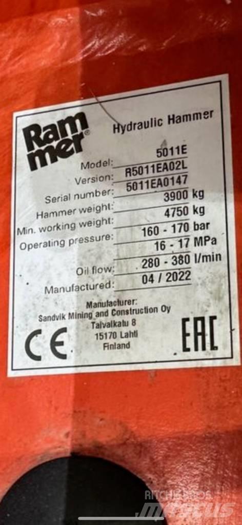 Rammer 5011 E Hidrauliniai kūjai / Trupintuvai