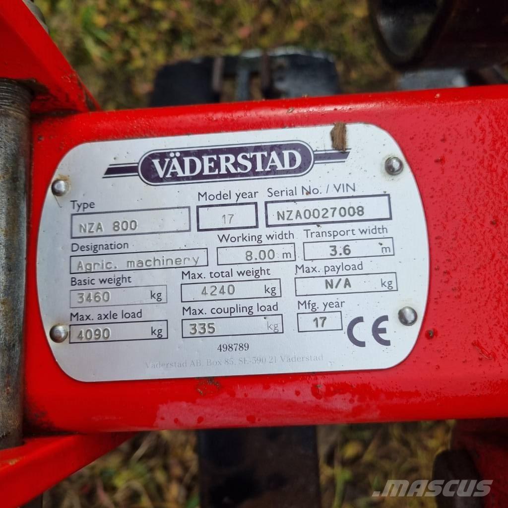 Väderstad NZA800 Kultivatoriai