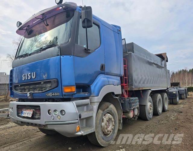Sisu E12M 8X4 Savivarčių priekabų vilkikai