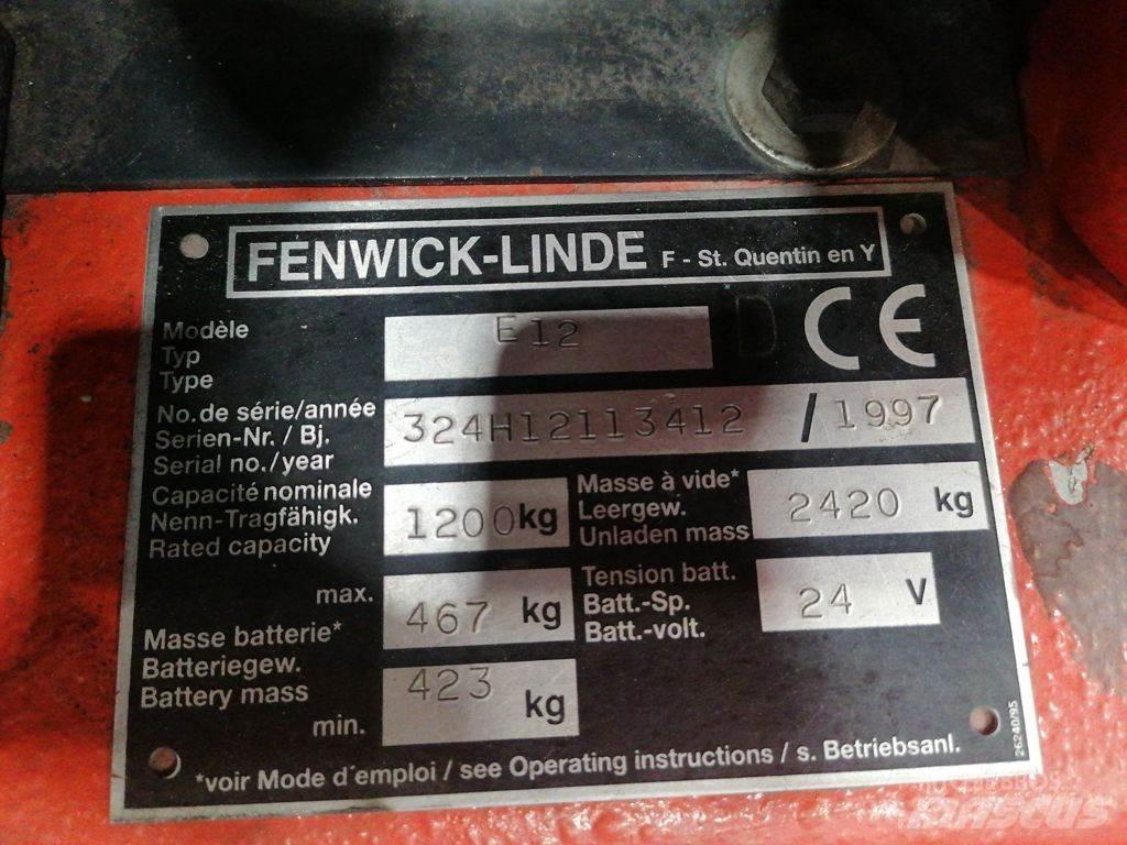 Linde E12 Elektriniai šakiniai krautuvai