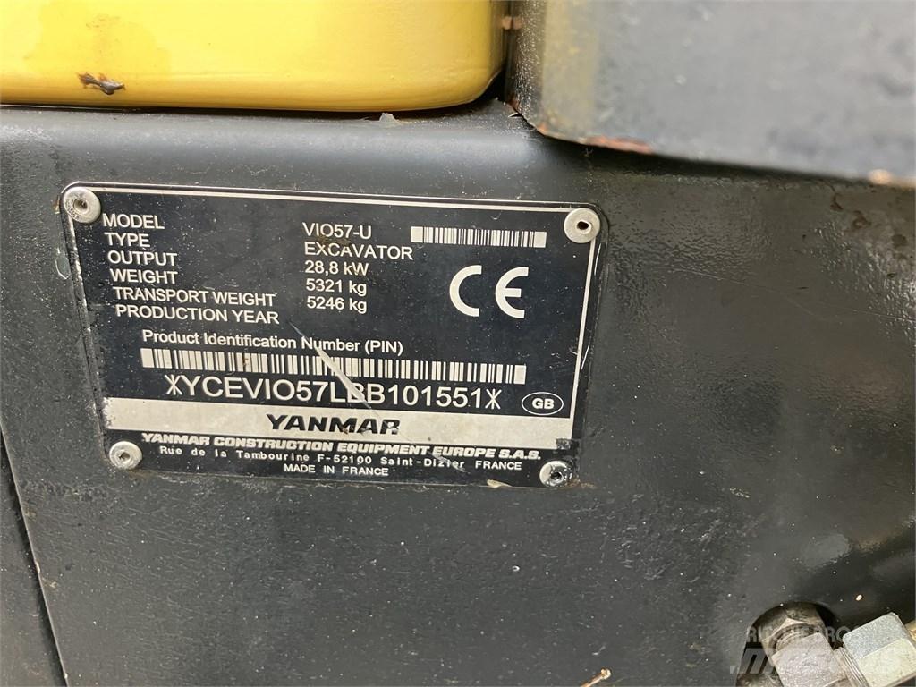 Yanmar Vio 57 U Mini ekskavatoriai < 7 t