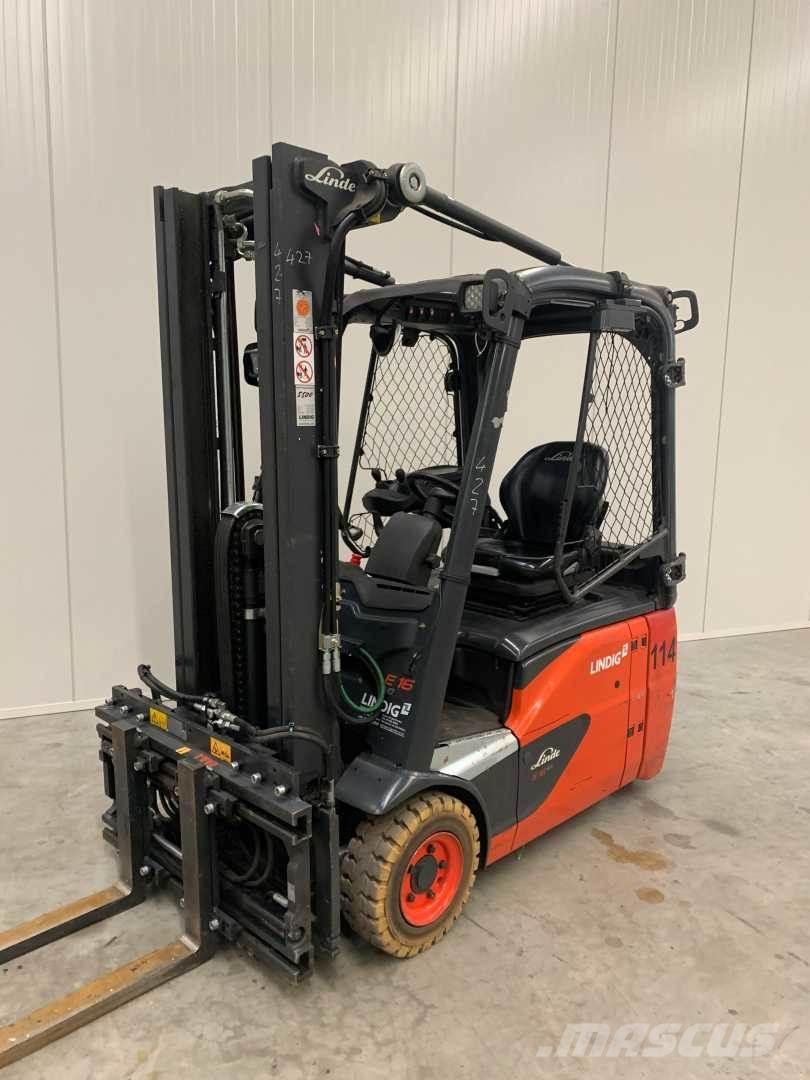 Linde E16 Elektriniai šakiniai krautuvai