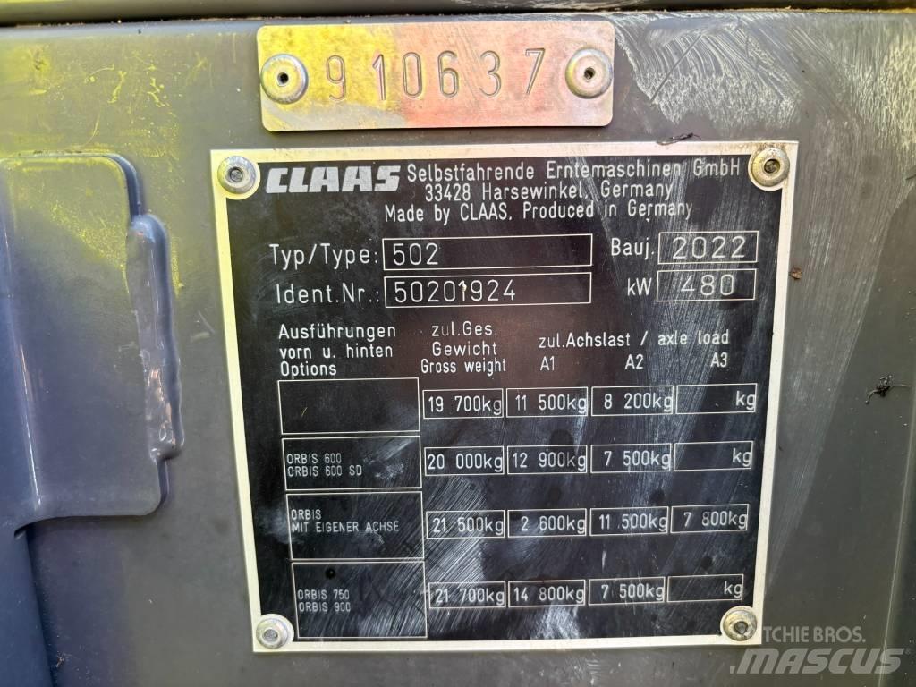CLAAS Jaguar 960 4WD Pašarų ruošimo technika