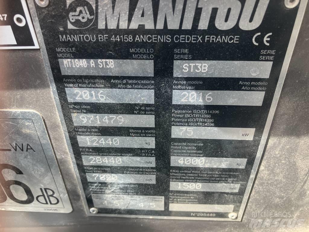Manitou MT 1840 A Teleskopiniai krautuvai