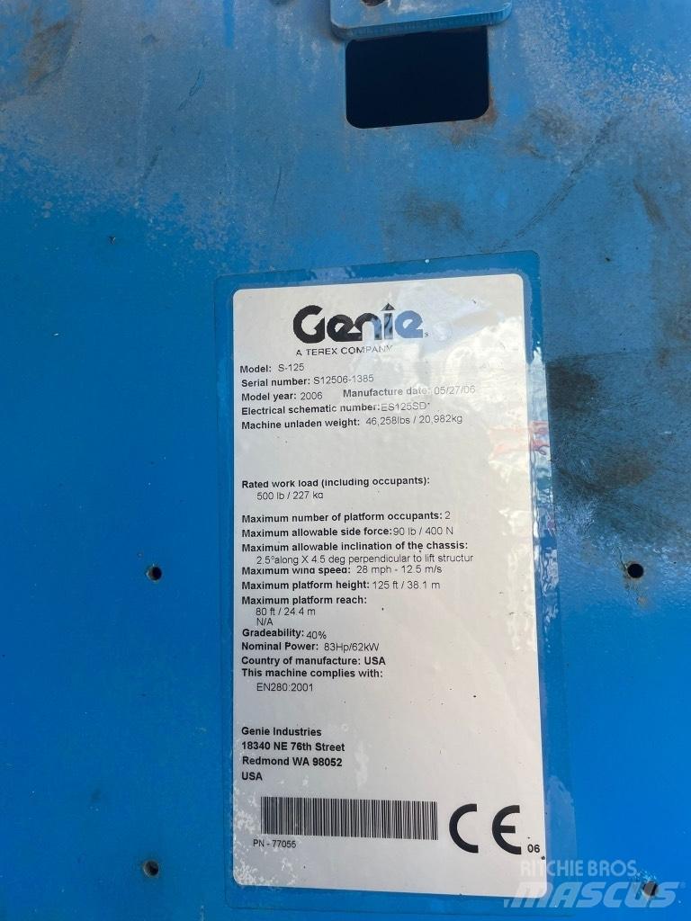 Genie S 125 Alkūniniai keltuvai
