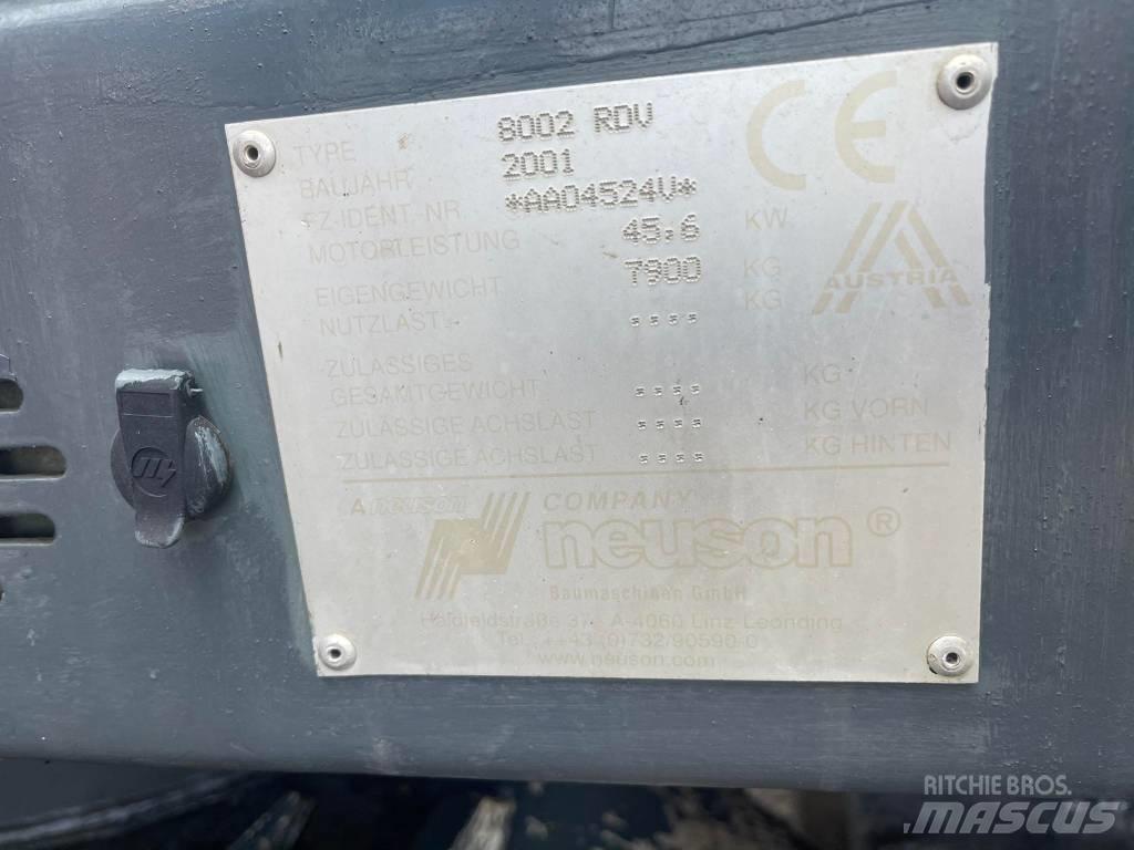 Neuson 8002 RDU Vikšriniai ekskavatoriai
