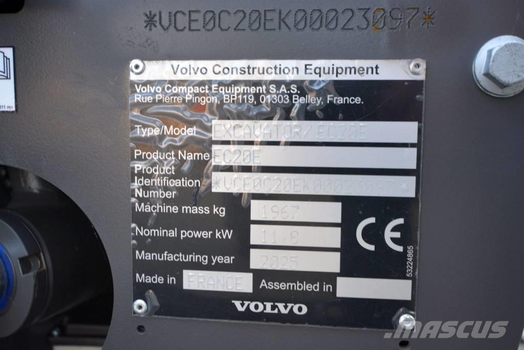 Volvo EC 20 E Mini ekskavatoriai < 7 t