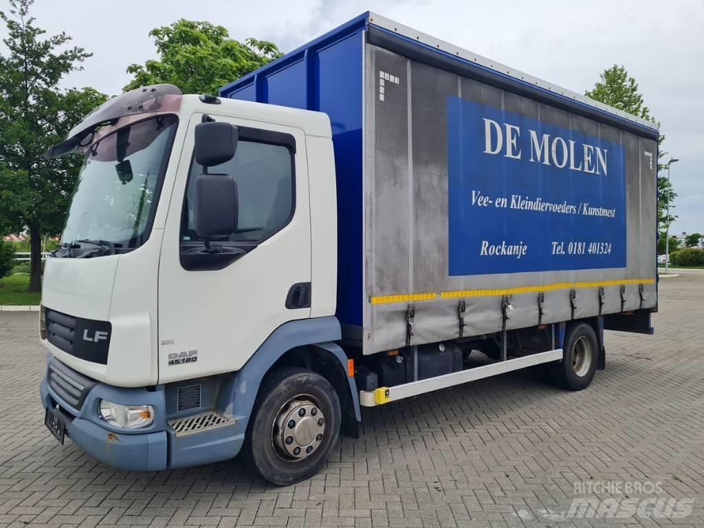 DAF LF 45.180 5.3m Priekabos su tentu