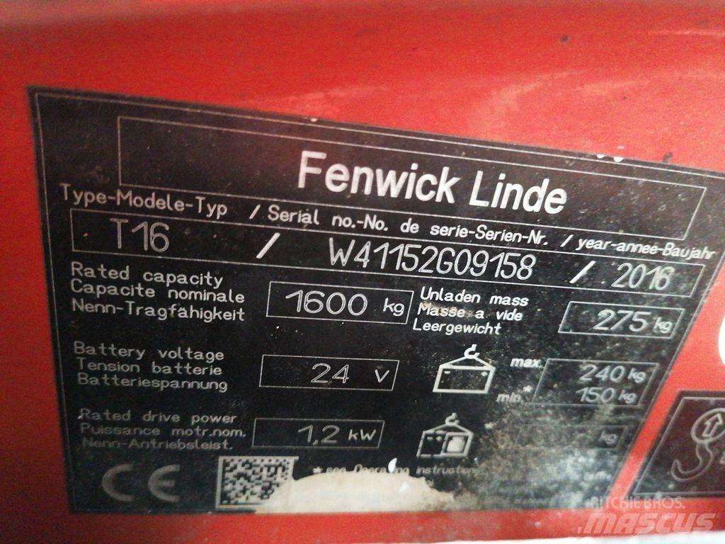 Linde T16 Mažų aukščių keltuvai