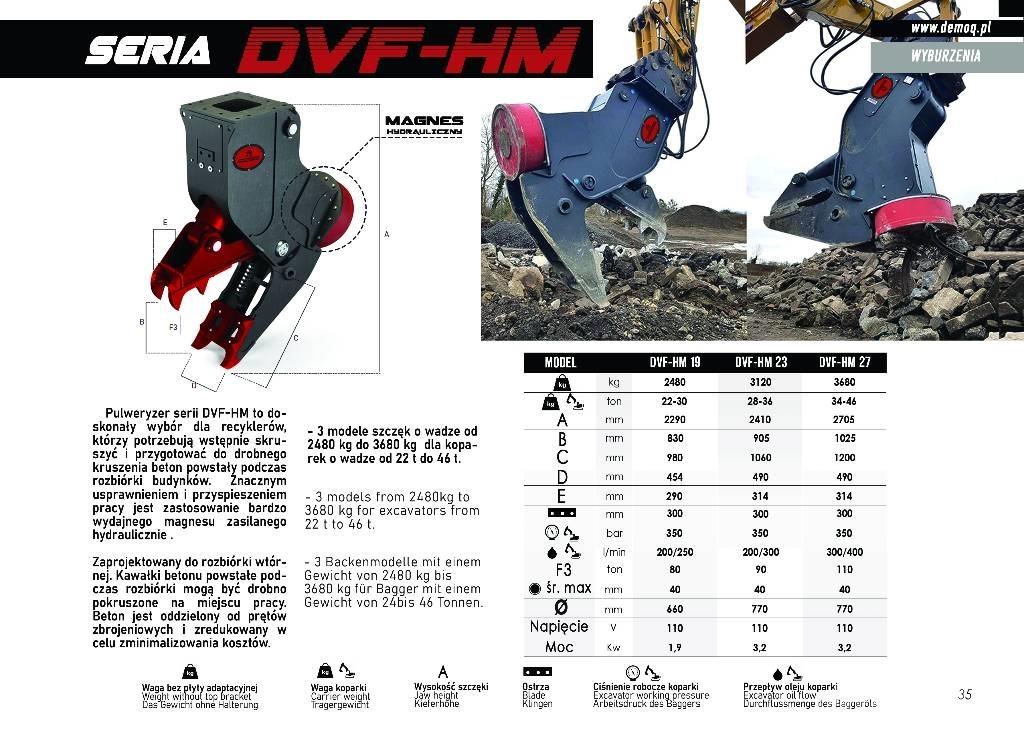  DEMOQ DVF23-HM Trupintuvai